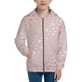 thumbnail image 1 of Kdxio Rose Gold Abstract Spots 1 Pattern Kids Boys Girls Zip Up Hoodie 3D Printed Hooded Sweatshirt Hoody Coat with Pocket 7-12 Y-Medium, 1 of 6