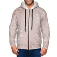 thumbnail image 1 of Kdxio Rose Gold Abstract Spots 1 Print Men Hoodies Casual Hoodies for Men with Zip Pockets Full Zip Long Sleeve Sweatshirt Sports Hooded Jacket-Medium, 1 of 5