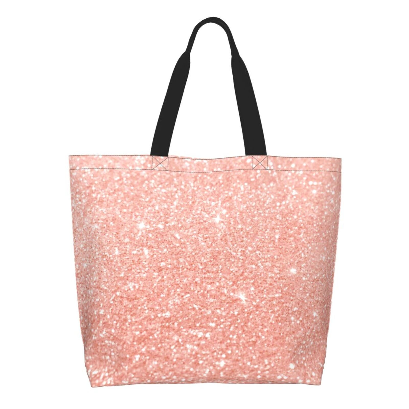 Kdxio Rose Gold Glitter Casual Tote Bags Women Big Capacity