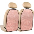thumbnail image 1 of Kdxio Rose Gold Glitter Print 2 Pack Car Kick Mat Seat Cover Back Protector Mat with Pockets for Organizer Backseat Protector and Storage Anti Kick Pad for Vehicles, 1 of 1