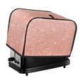 thumbnail image 1 of Kdxio Rose Gold Glitter Print Toaster Cover Bread Machine Cover Fits for Most Standard 2 Slice Toasters,Keep Toaster Free From Dust And Fingerprint Oven Dustproof Cover, 1 of 7