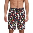 thumbnail image 1 of Kdxio Rose Rabbit Print Mens Sleep Shorts Bottoms Soft Comfy Pajama Wear Pants with Drawstring Pockets, 1 of 7