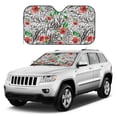thumbnail image 1 of Kdxio Roses Mixed Zebra 1 Print Windshield Sun Shade, Foldable Sun Blocker for Car,Truck,SUV Automotive Interior Sun Protection,Reflective Shade for Front Windshield(Small), 1 of 6