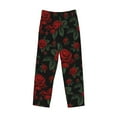 thumbnail image 1 of Kdxio Roses Print Men's Sleep Pajama Pant Lounge Pants with Pockets, 1 of 8