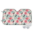 thumbnail image 1 of Kdxio Roses and Butterflies Print Windshield Sun Shade,UV Rays and Sun Heat Protection,Sunshade for Car Windshield,Car Shade Front Windshield - Small, 1 of 6