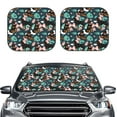 thumbnail image 1 of Kdxio Rottweiler Print 2-Piece Sun Shade Front Windshield - Foldable Car Front Window Sunshades for Most Sedans SUV Truck, 1 of 6