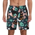 thumbnail image 1 of Kdxio Rottweiler Print Men's Swim Trunks with Compression Liner 7 Inch Inseam Quick Dry Swim Shorts, 1 of 7