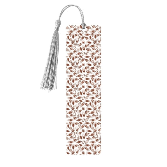 Kdxio Rugby Style Print Metal Tassel Bookmarks,Perfect Gift for Art Lovers and Bookworms Metal Bookmarks for Women