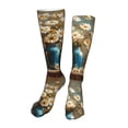thumbnail image 1 of Kdxio Rustic Daisy Mason Jars Funny Silky Novelty Funky Long Knee High Socks Soft 3D Print Cosplay Crazy Stockings for Men Women, 1 of 8