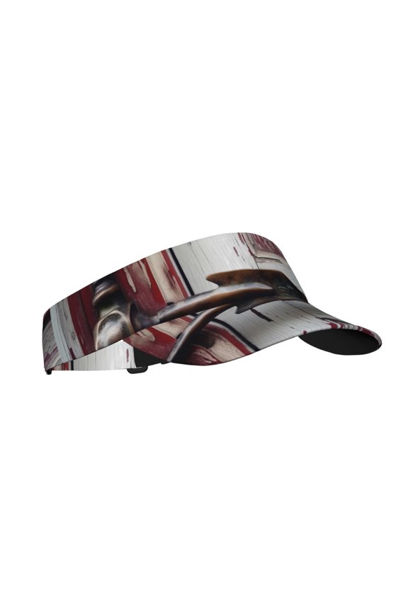 Rustic Door Handle Closeup Print Sun Visor Hat Golf Visor Adjustable Velcro Outdoor Sports Cap for Men Women