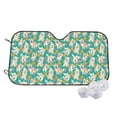 thumbnail image 1 of Kdxio SHIBA WITH FLORAL Print Windshield Sun Shade,UV Rays and Sun Heat Protection,Sunshade for Car Windshield,Car Shade Front Windshield - Small, 1 of 5