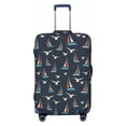 thumbnail image 1 of Kdxio Sailboat And Seagull Pattern Luggage Cover for Travel,Elastic and Durable,Fits 18-32 Inch,Anti-Scratch Suitcase Protector-No luggage included, 1 of 5