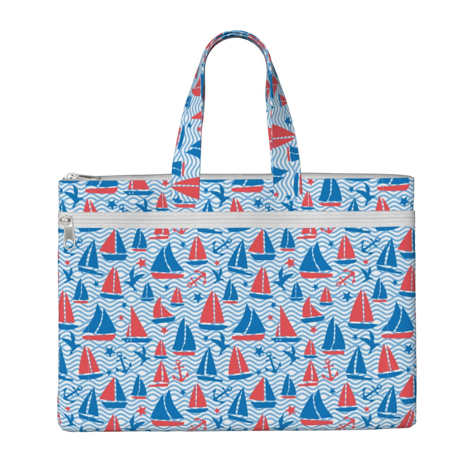 Kdxio Sailboats On A Waves File Tote Document Bag Business Briefcase ...