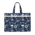 thumbnail image 1 of Kdxio Sailing Cruises Nautical File Tote Document Bag Business Briefcase Bag Document Organizer Tote Briefcase for Letter A4 Files Business Teacher Office Bag, 1 of 8