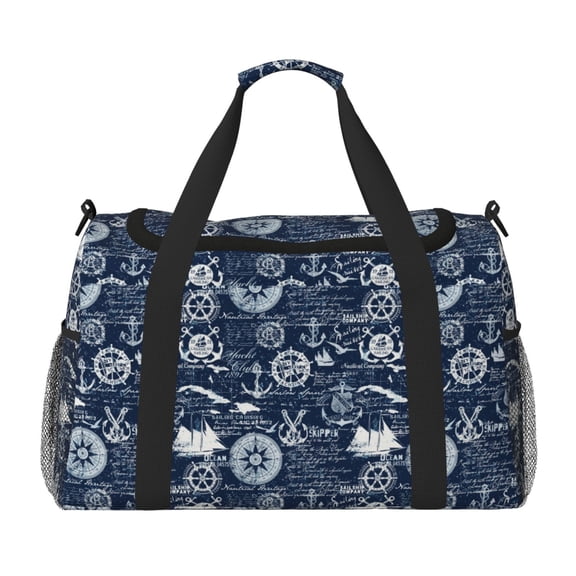Kdxio Sailing Cruises Nautical Travel Duffel Bag Gym Bag Weekender Travel Bag Gym Bag for Women &Men Airplane Travel Essentials for Flying