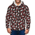 Kdxio Salamander Print Men Hoodies Casual Hoodies for Men with Zip