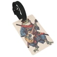 thumbnail image 1 of Kdxio Samurai Frog Guitar Luggage Tags Privacy Cover ID Label Suitcase Tags Identifiers For School Bags,Suitcases, 1 of 7