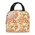 thumbnail image 1 of Kdxio Scandinavian Alphabet2 Print Insulated Lunch Bag,Reusable Tote Lunch Box for Women Men,Leakproof Cooler Lunch Bags for Work Office Travel Picnic, 1 of 6