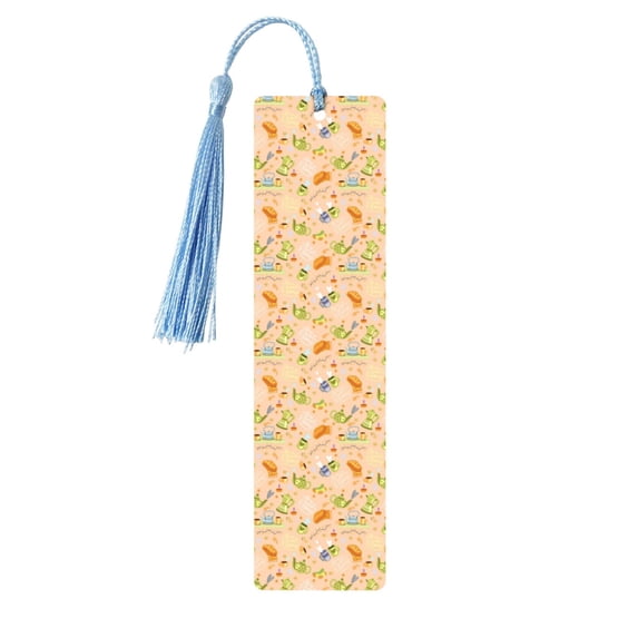 Kdxio Scandinavian Style Hygge Print Metal Tassel Bookmarks,Perfect Gift for Art Lovers and Bookworms Metal Bookmarks for Women