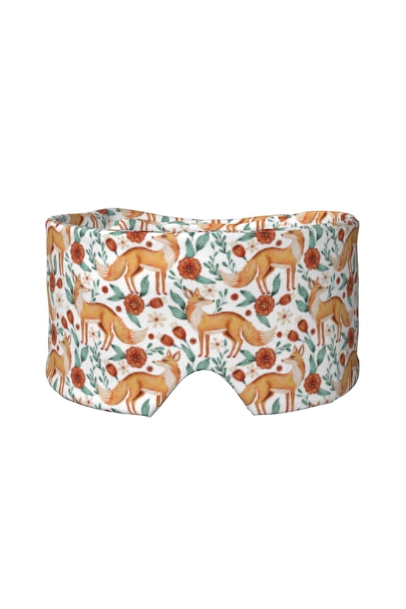 Scarfs for Women Lightweight Print Foxes and Floral Harmony Pattern Scarf Shawl Fashion Scarves Sunscreen Shawls