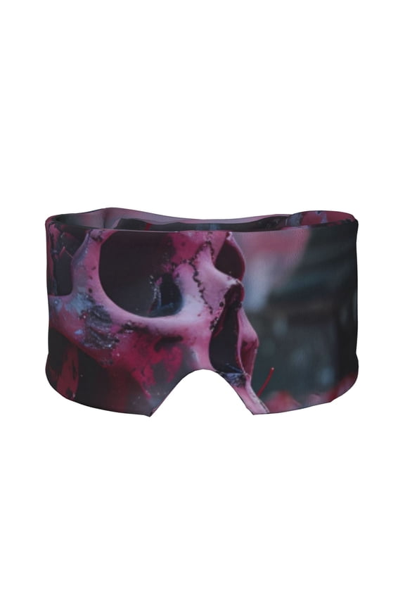 Scarfs for Women Lightweight Print Gothic Red Skull Cemetery Pattern Scarf Shawl Fashion Scarves Sunscreen Shawls