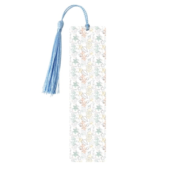 Kdxio Sea Animals Print Metal Tassel Bookmarks,Perfect Gift for Art Lovers and Bookworms Metal Bookmarks for Women