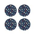 thumbnail image 1 of Kdxio Sea Creatures Funny Coasters,4 Pcs Leather Coasters,Housewarming Gifts,Protect Furniture from Water Marks Scratch and Damage, 1 of 8
