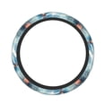 thumbnail image 1 of Kdxio Sea Marine And Lighthouse Print Elastic Stretch Steering Wheel Cover,Auto Steering Wheel Cover,15 Inch Anti-Slip,Warm in Winter and Cool in Summer,Fit Suvs,Vans Cars,Trucks, 1 of 7