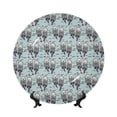 thumbnail image 1 of Kdxio Sea Otter Bone China Decorative Plate Ceramic Decorative Plate for Home Office Wall Stand Decorative Plates for Home Bedroom-8in, 1 of 6