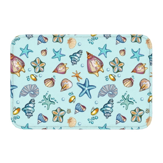 Kdxio Sea Shells 2,16" x 24", Non-Slip Front Door Mats,Outdoor Welcome Mat Washable