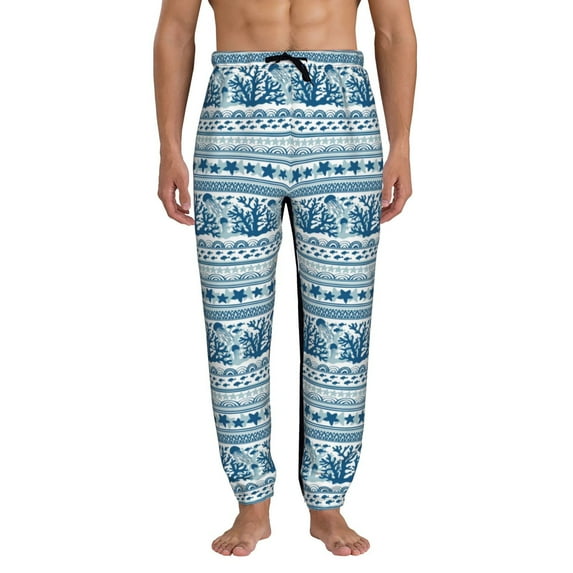 Kdxio Sea Underwater Jellyfish Pattern Joggers,Sweatpants for Men with Pockets-X-Large