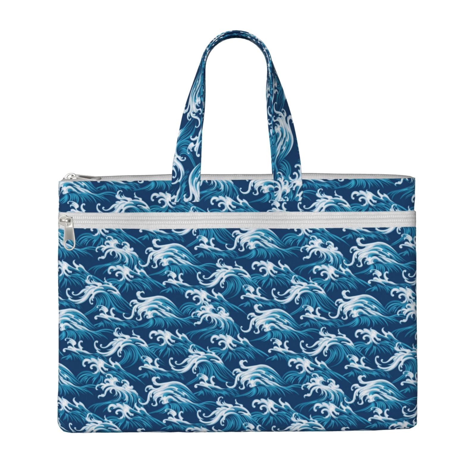 Kdxio Sea Water Wave File Tote Document Bag Business Briefcase Bag ...