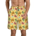 thumbnail image 1 of Kdxio Sea and Sand Pattern Mens Casual Shorts - Drawstring Summer Beach Sports Shorts for Men, 1 of 1