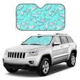 thumbnail image 1 of Kdxio Seashell And Starfish Print Windshield Sun Shade, Foldable Sun Blocker for Car,Truck,SUV Automotive Interior Sun Protection,Reflective Shade for Front Windshield(Medium), 1 of 7