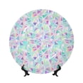 thumbnail image 1 of Kdxio Sequins Bone China Decorative Plate Ceramic Decorative Plate for Home Office Wall Stand Decorative Plates for Home Bedroom-8in, 1 of 6