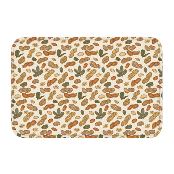 Kdxio Set With Peanut,16" x 24", Non-Slip Front Door Mats,Outdoor Welcome Mat Washable