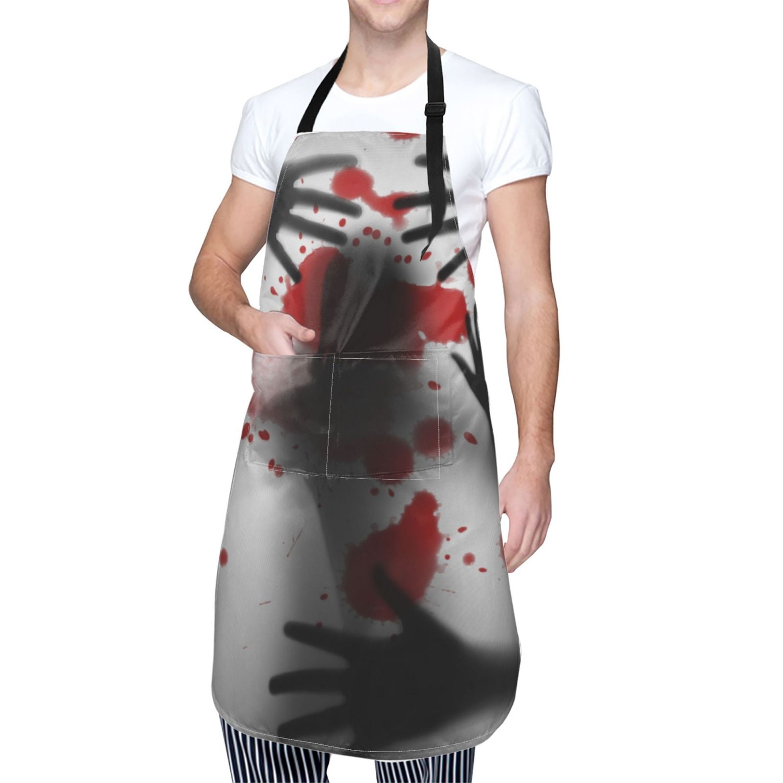 Kdxio Shadows Behind Apron with Pockets Adjustable Kitchen Aprons for Men Women Waterproof Aprons for Cooking,Drawing,Crafting, Baking Household Cleaning
