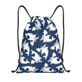 thumbnail image 1 of Kdxio Shark Print Drawstring Backpack Bag,Waterproof Draw String Back Sack, Gym Drawstring Bags Swim Bag For Unisex, 1 of 9