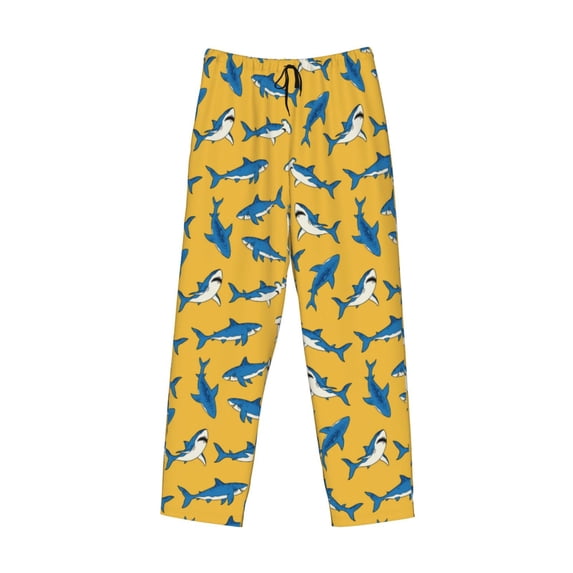 Kdxio Shark Print Print Men's Sleep Pajama Pant Lounge Pants with Pockets
