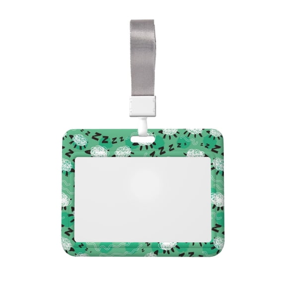 Kdxio Sheep Zzz Card Badge Holder Work Badge Sleeve for Office, School, Factory, ID Credit Cards, Driver Licenses and Passes