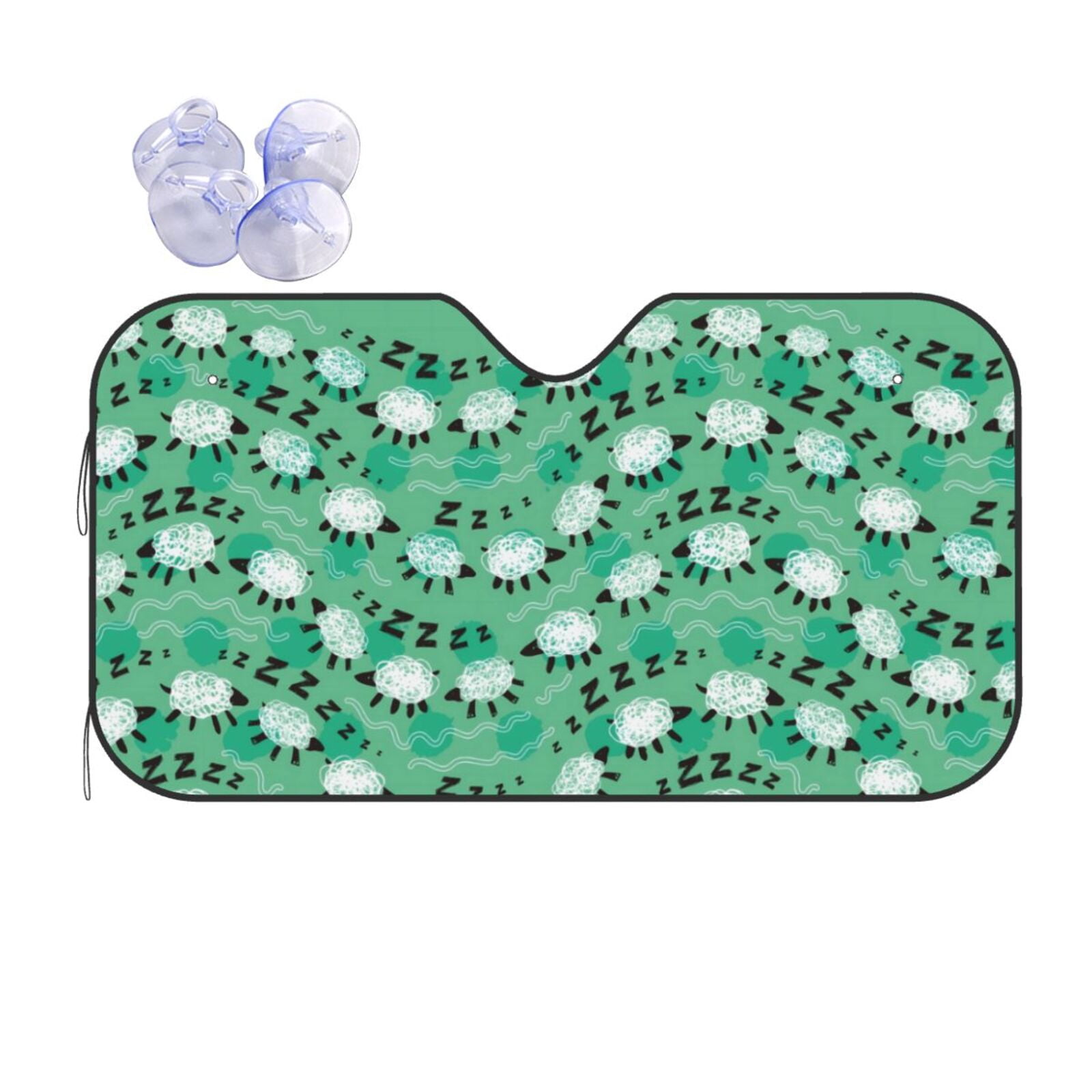 Goat Sheep Pattern Print Car Sun Shade main image 0
