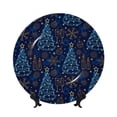 thumbnail image 1 of Kdxio Shining Christmas Tree Bone China Decorative Plate Ceramic Decorative Plate for Home Office Wall Stand Decorative Plates for Home Bedroom-10in, 1 of 6