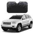 thumbnail image 1 of Kdxio Silver Glitter1 Print Windshield Sun Shade, Foldable Sun Blocker for Car,Truck,SUV Automotive Interior Sun Protection,Reflective Shade for Front Windshield(Small), 1 of 7