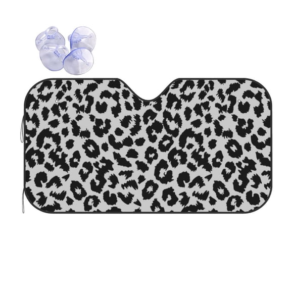Kdxio Similar To Leopard Print Print Front Windshield Sun Shade,Folding Auto Sunshade for Car Truck SUV-Small