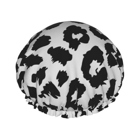 Kdxio Similar To Leopard Print Print Shower Cap for Women,Elastic and Reusable,Double Waterproof Layers Bathing Hat