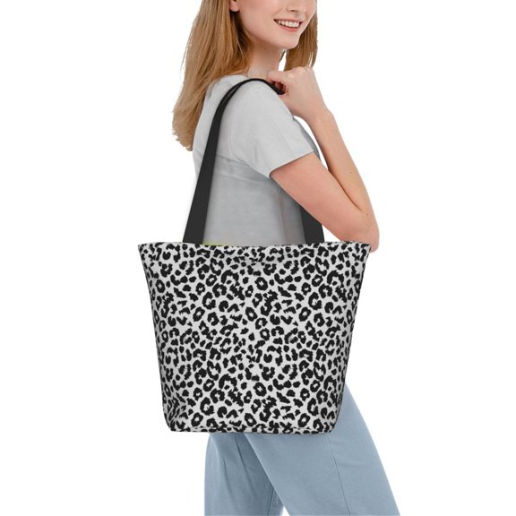 Kdxio Similar To Leopard Print Women Reusable Grocery Bags Foldable Ripstop,Reusable Shopping Bags for Shopping,Gym,Gift