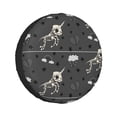 thumbnail image 1 of Kdxio Skeleton Unicorn for Tire Cover Wheel Protectors Tyre Covers Weatherproof Wheel Covers Universal Fit for Trailer Rv SUV Truck Camper Travel Trailers 15 inch, 1 of 1