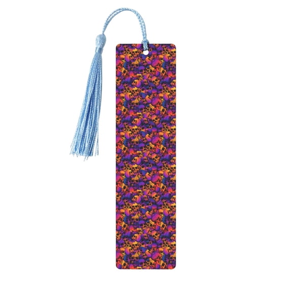 Kdxio Skull Print Metal Tassel Bookmarks,Perfect Gift for Art Lovers and Bookworms Metal Bookmarks for Women