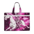 thumbnail image 1 of Kdxio Skull White Horse File Tote Document Bag Business Briefcase Bag Document Organizer Tote Briefcase for Letter A4 Files Business Teacher Office Bag, 1 of 8