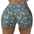 thumbnail image 1 of Kdxio Skull cute organ Print Workout Shorts for Women Seamless Soft Smooth Gym Yoga Scrunch Active Shorts, 1 of 5